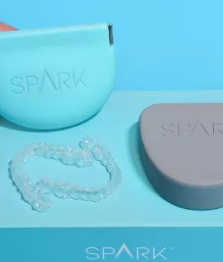 Spark Clear Aligners featured on TV banner